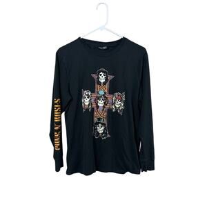 Guns N’ Roses Black Long Sleeve Band Tee size M